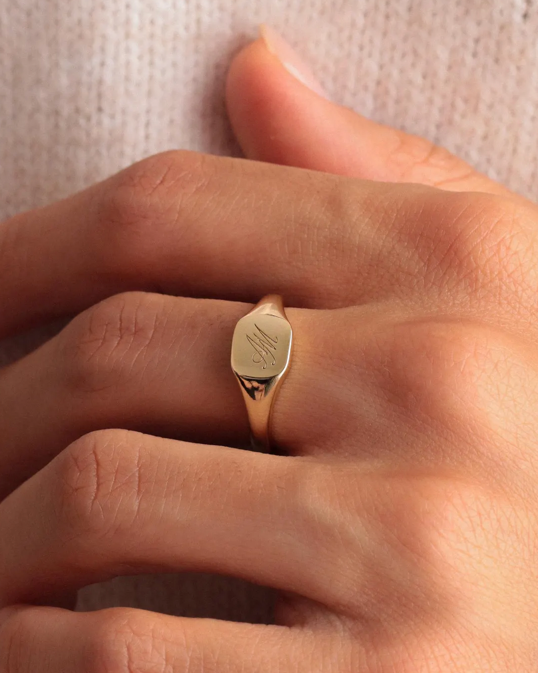 Surname Code Signet Ring