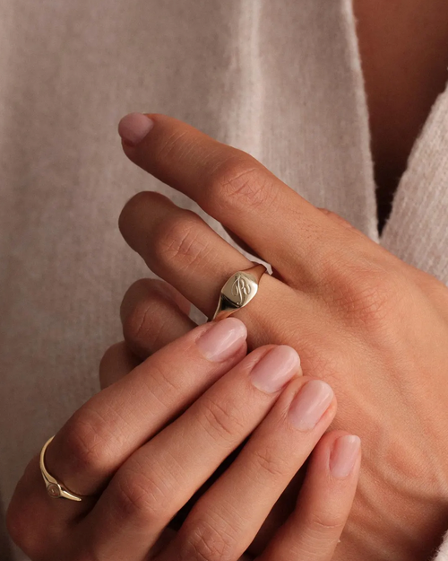 Surname Code Signet Ring