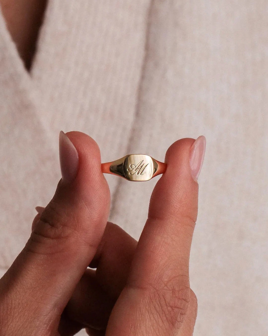 Surname Code Signet Ring