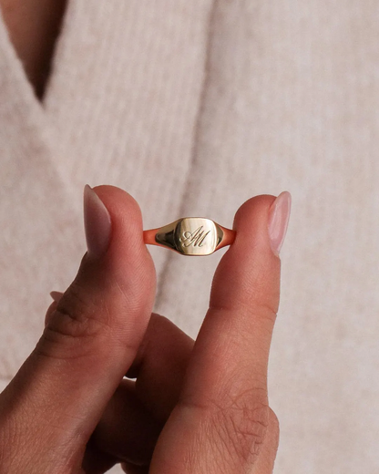 Surname Code Signet Ring